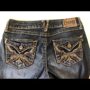 Zanadi Y2K embellished pocket bootcut  jeans 10